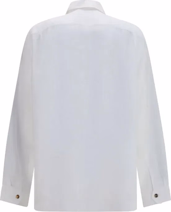 Brunello Cucinelli White Linen Shirt