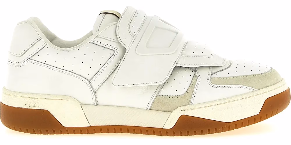 Valentino Garavani White Leather Athletic Sneakers
