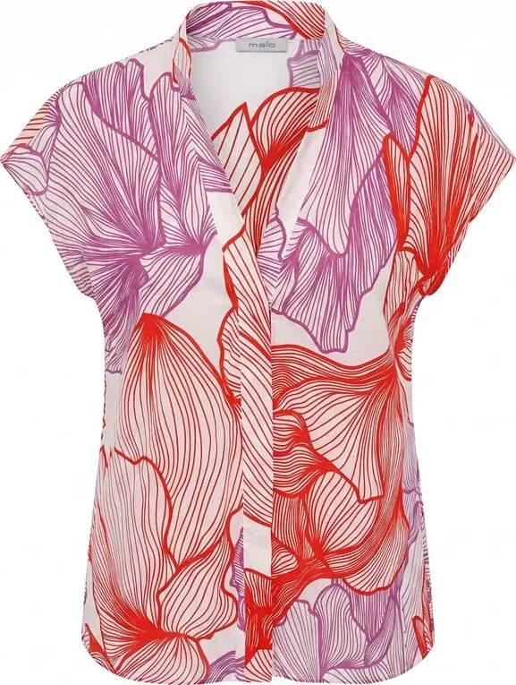 Malo Red Cotton Women Shirt