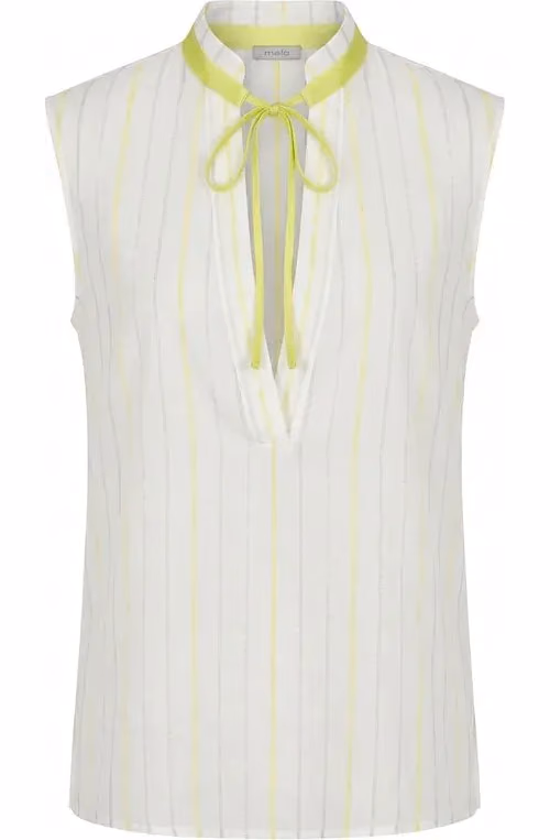 Malo White Cotton Women Shirt