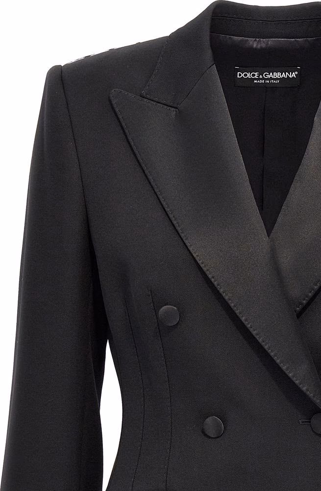 Dolce & Gabbana Black Virgin Wool Blazer