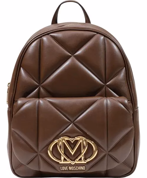 Love Moschino Brown Polyethylene Backpack