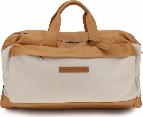 Brunello Cucinelli Beige Calf Leather Bos Taurus Luggage And Travel
