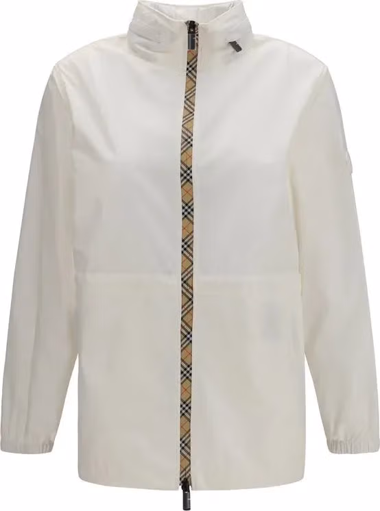 Burberry White Polyamide Shell Jacket