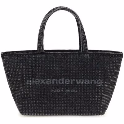 Gray Cotton Shoulder Bag