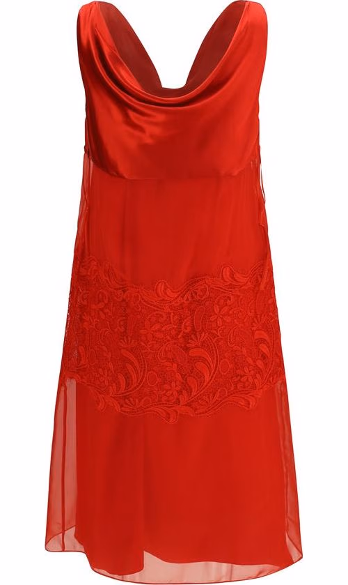 Ferragamo Multicolor Silk Cocktail Dress