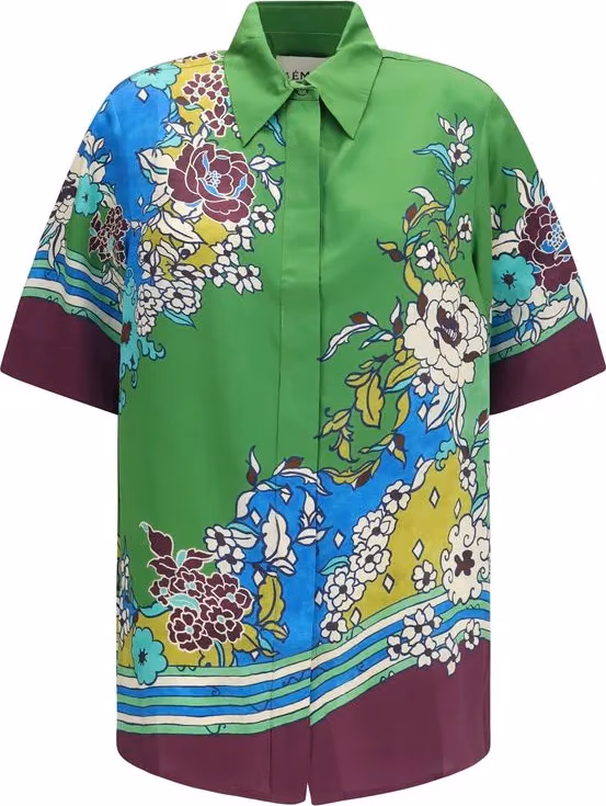 Alemais Multicolor Silk Pattern Shirt