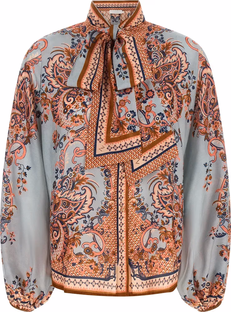 Zimmermann Multicolor Silk Blouse