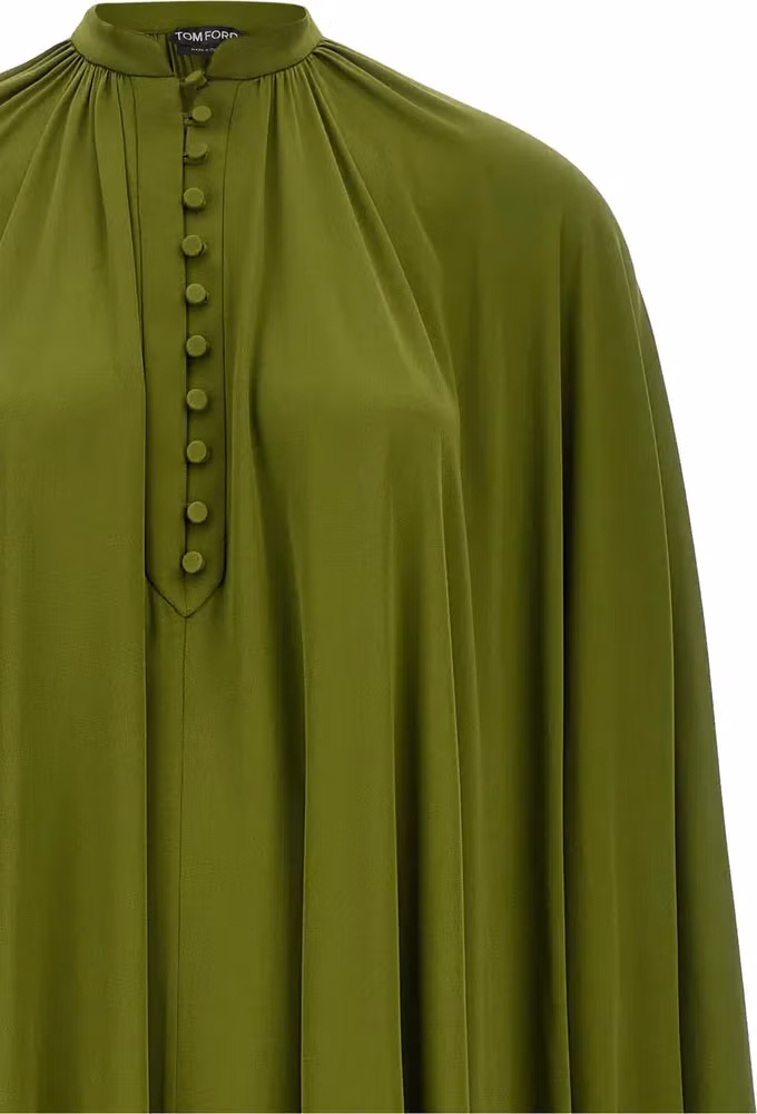 Tom Ford Bicolor Silk Long Dress
