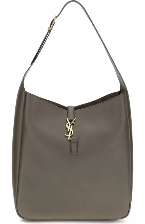 Saint Laurent Bicolor Calf Leather Bos Taurus Shoulder Bag
