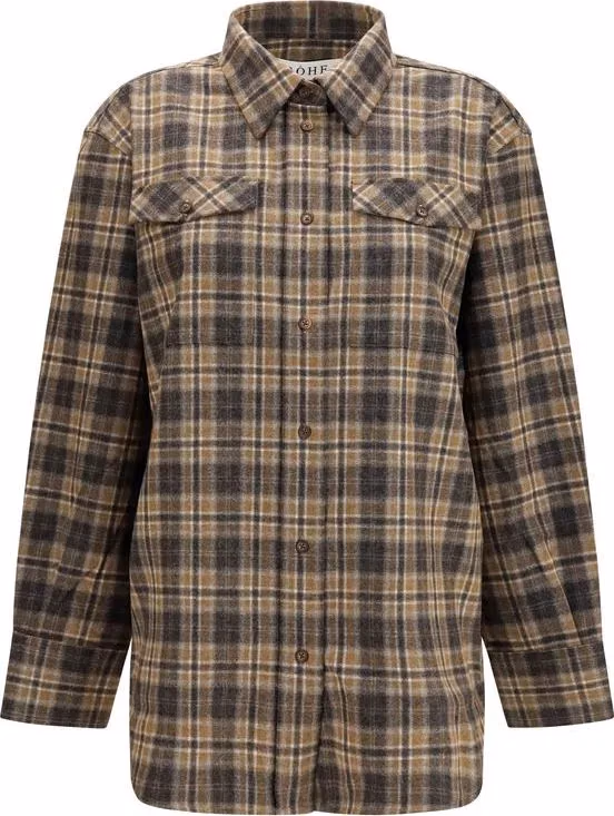 Rohe Multicolor Wool Oves Aries Pattern Shirt