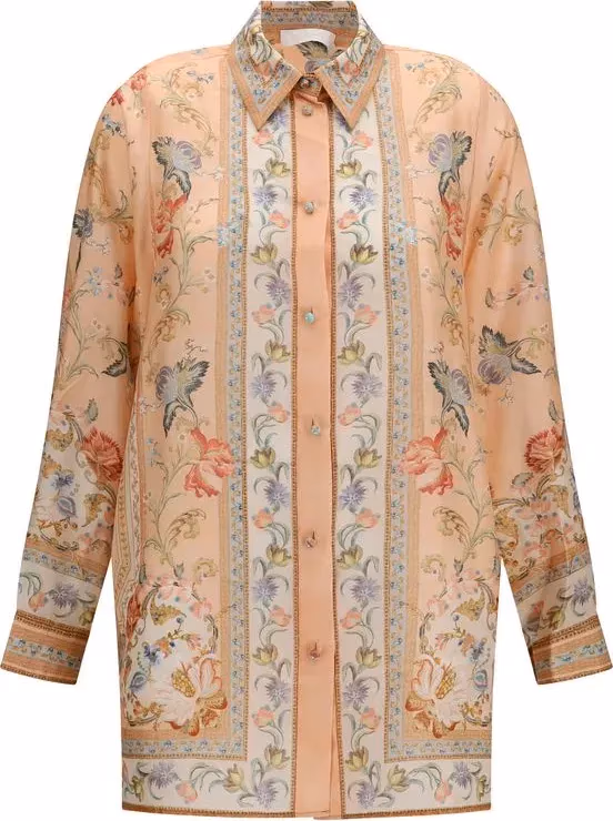 Zimmermann Multicolor Silk Pattern Shirt