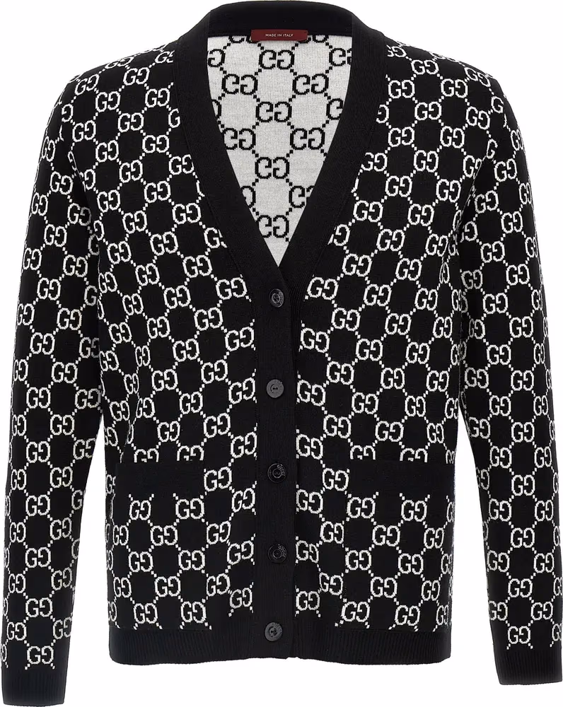 Gucci Bicolor Wool Cardigan