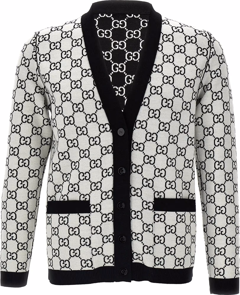 Gucci Bicolor Wool Cardigan
