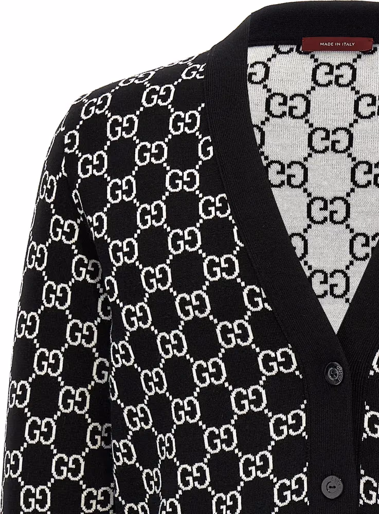 Gucci Bicolor Wool Cardigan