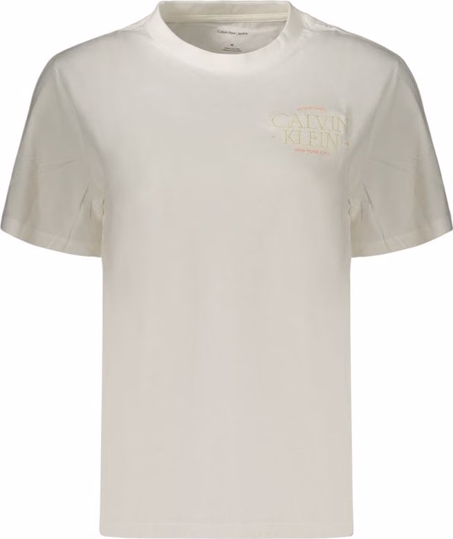 Calvin Klein White Cotton Women's T-Shirt