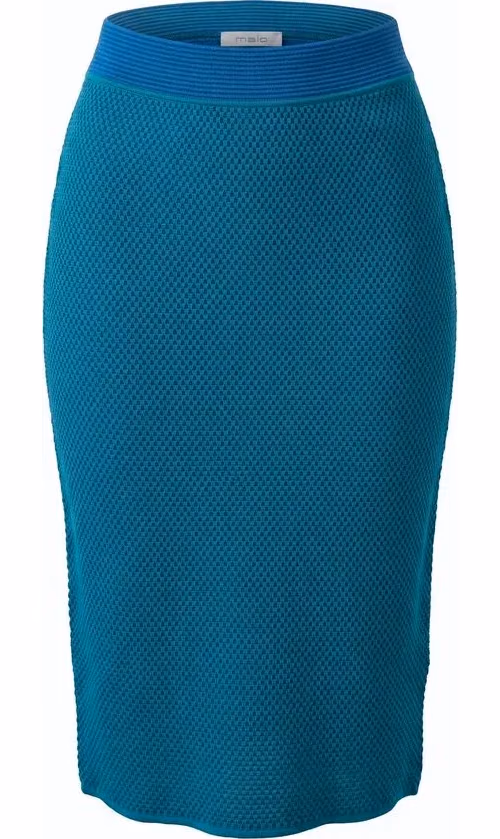Malo Blue Silk Women Skirt