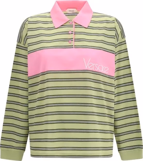 Versace Multicolor Cotton Polo Shirt
