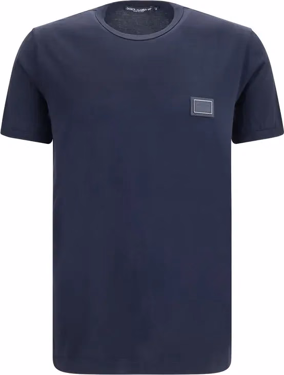 Dolce & Gabbana Black Cotton T-Shirt