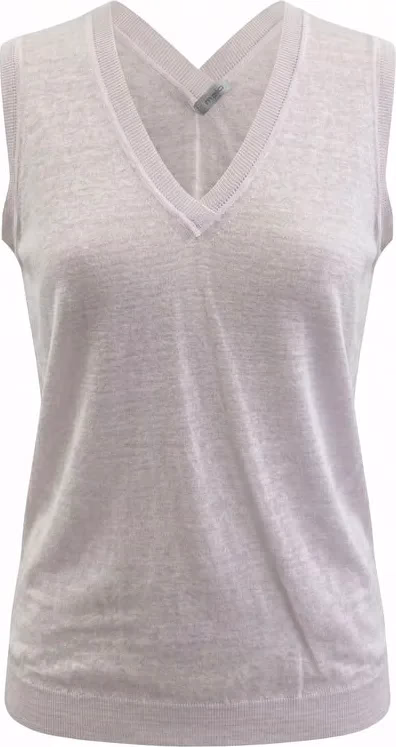 Malo Pink Linen Women Tank