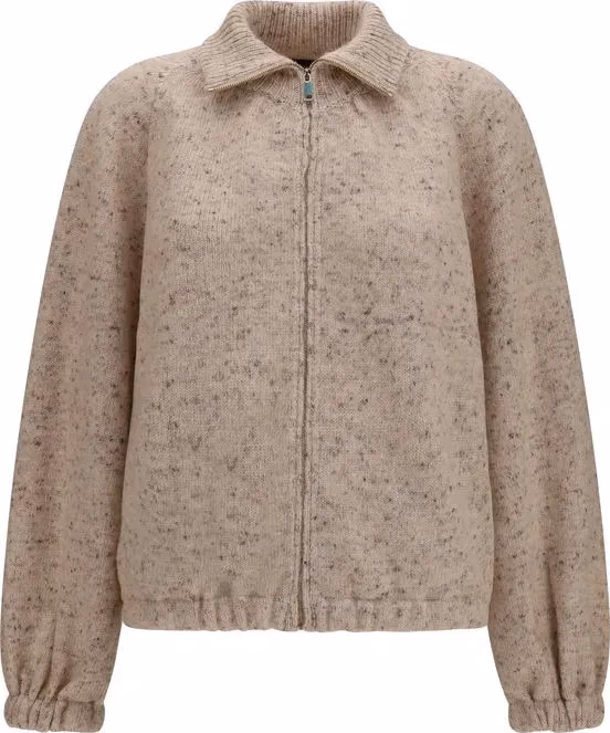 Fabiana Filippi Beige Wool Oves Aries Bomber