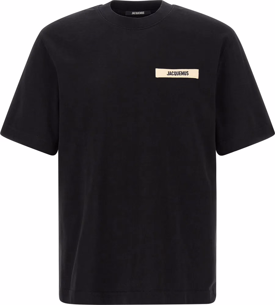 Jacquemus Black Cotton T-Shirt