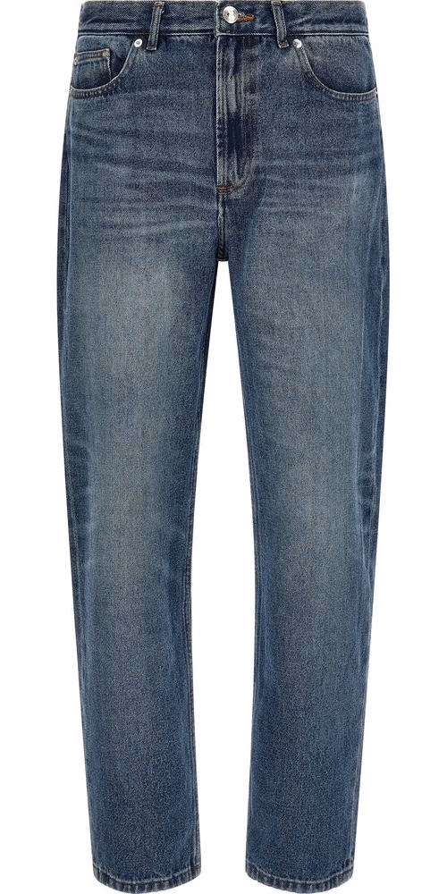 A.P.C. Blue Cotton Straight-Leg Jeans