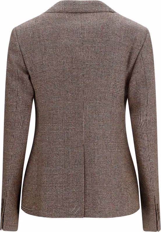 Burberry Brown Wool Oves Aries Blazer
