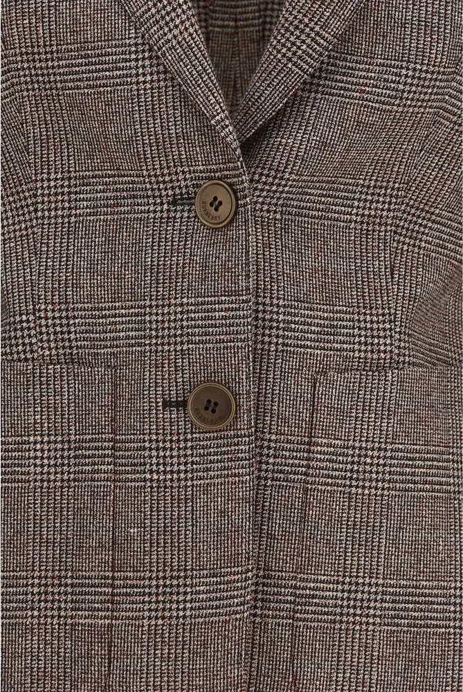 Burberry Brown Wool Oves Aries Blazer