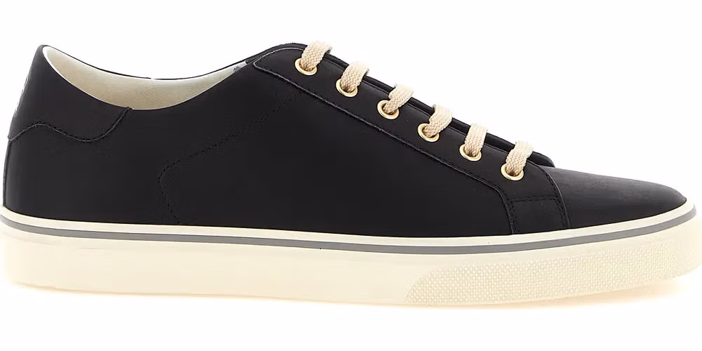 Brunello Cucinelli Black Calfskin Low Top Sneakers