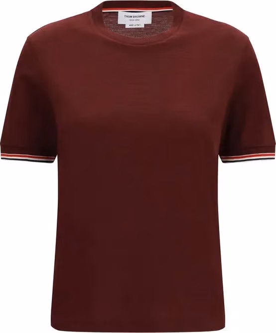 Thom Browne Bordeaux Wool Oves Aries T-Shirt