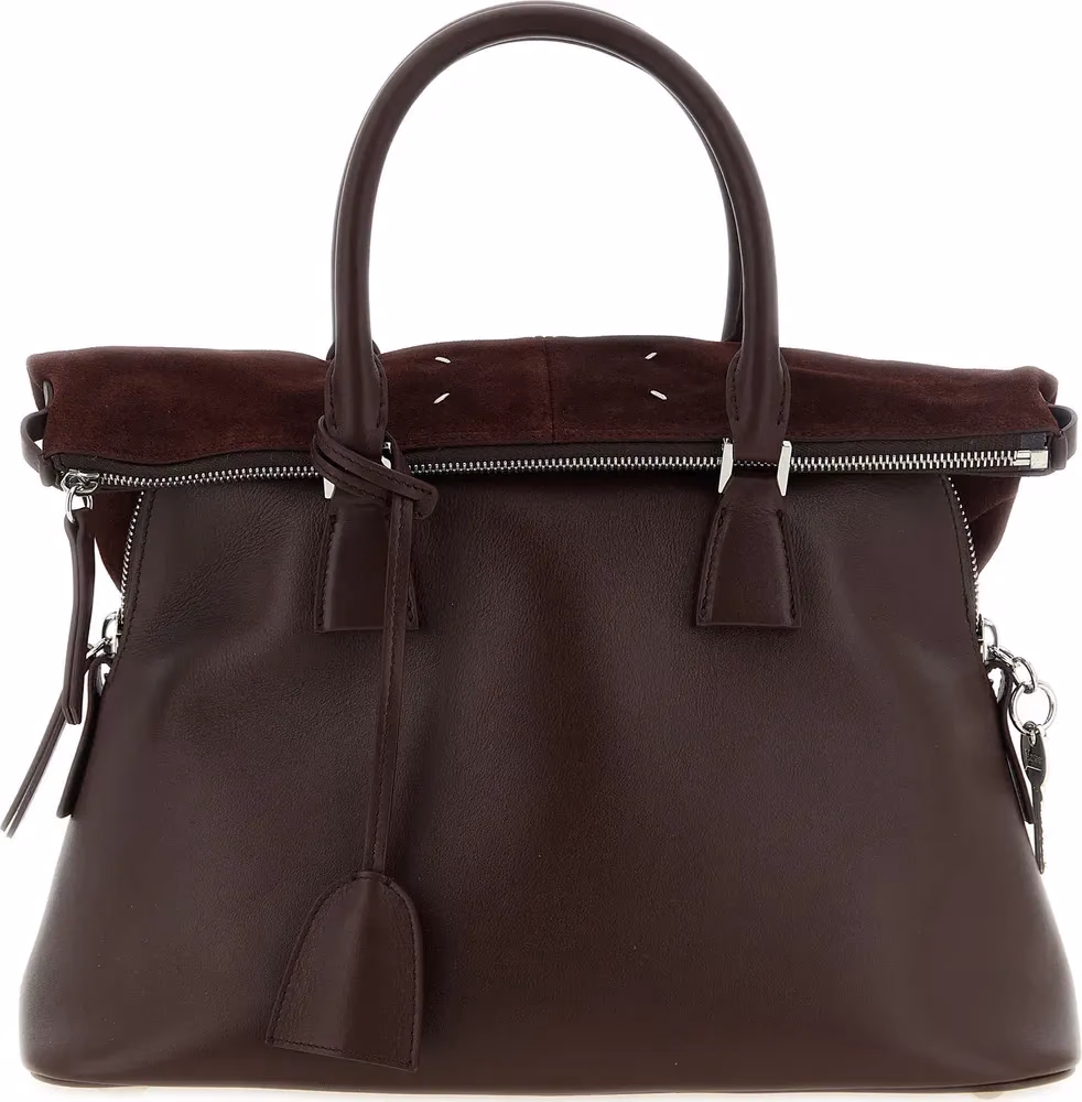 Maison Margiela Bordeaux Calfskin Shoulder Bag