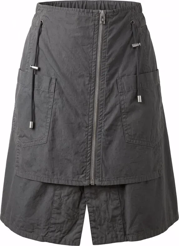Mr&Mrs Italy Grey Cotton Women Skirt