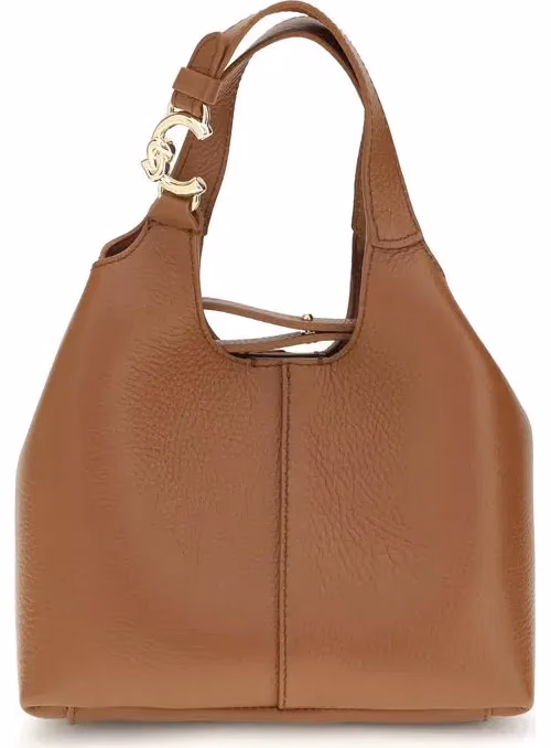 Coccinelle Brown Calf Leather Bos Taurus Handbag