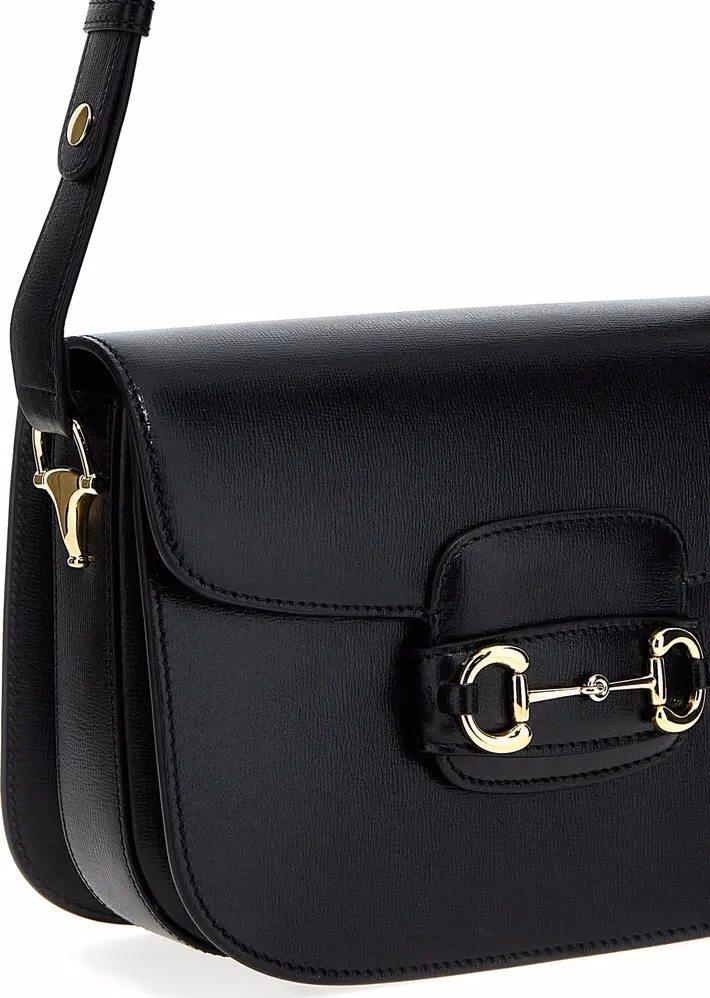 Gucci Black Leather Shoulder Bag