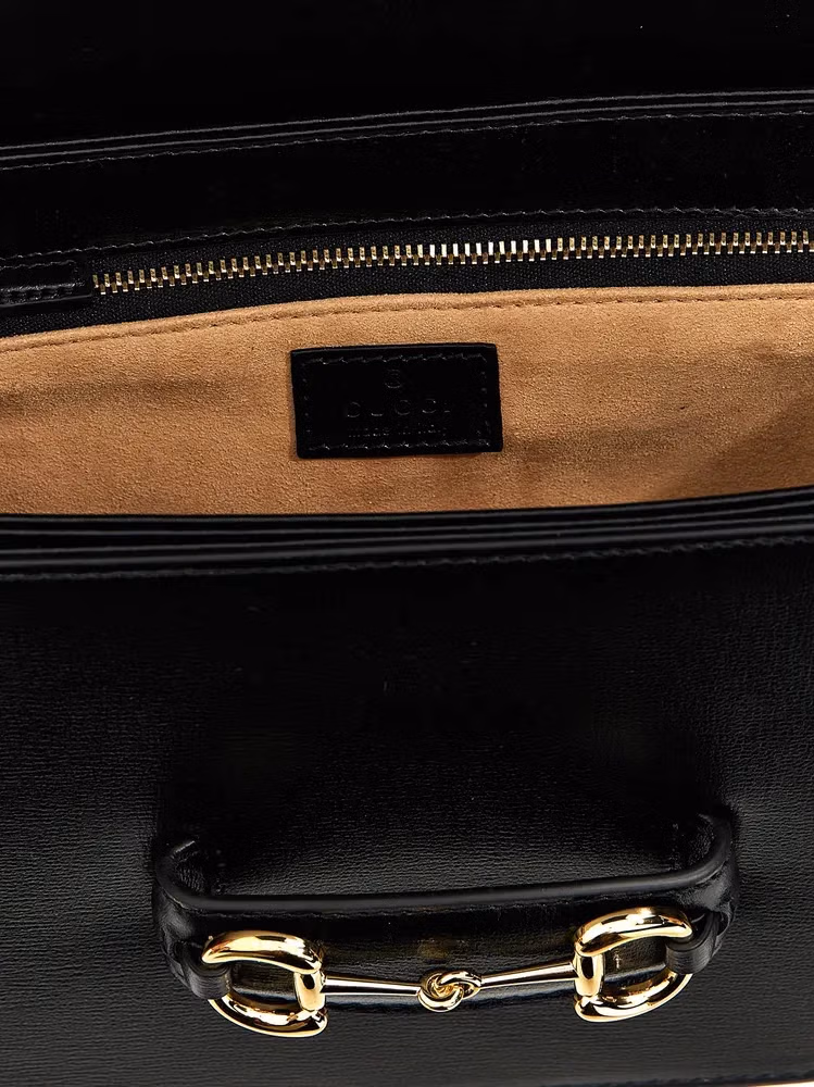 Gucci Black Leather Shoulder Bag