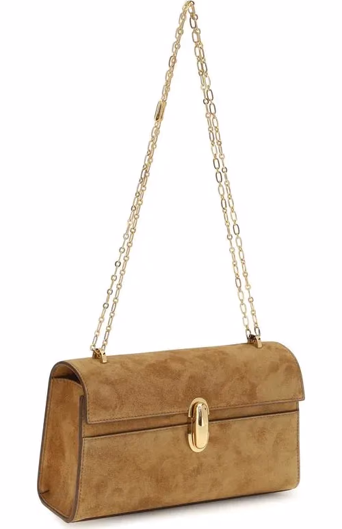 Savette Brown Calf Leather Bos Taurus Clutch Bag
