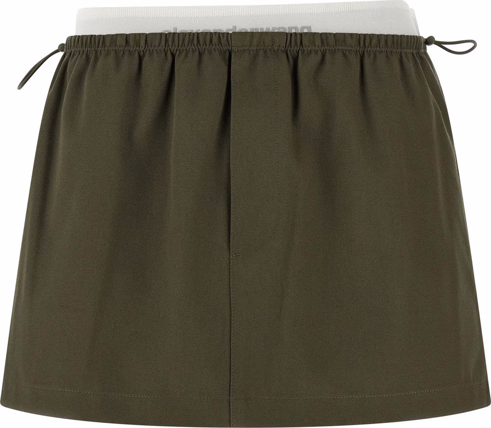 Alexander Wang Bicolor Cotton Long Skirt