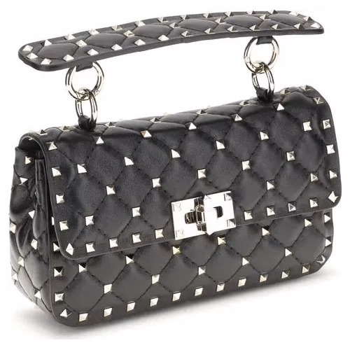 Valentino Garavani Black Lamb Ovis Aries Aries Handbag