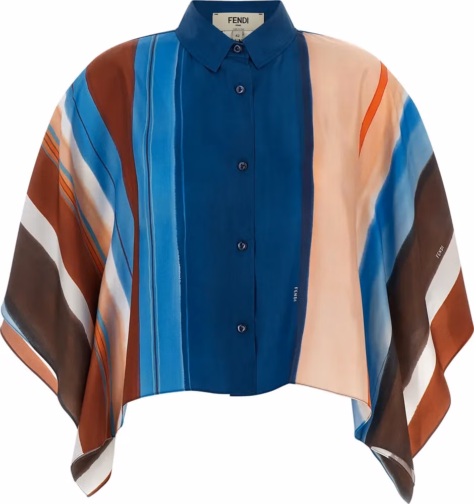 Fendi Multicolor Silk Blouse