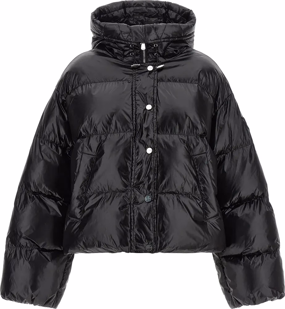 PINKO Black Polyamide Shell Jacket