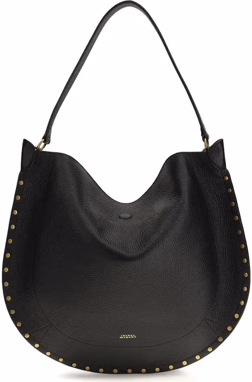 Isabel Marant Black Calf Leather Bos Taurus Shoulder Bag