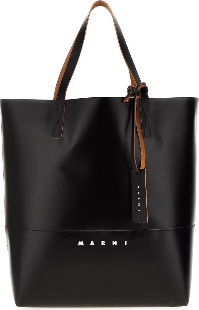 Marni Black Polyethylene Tote Bag