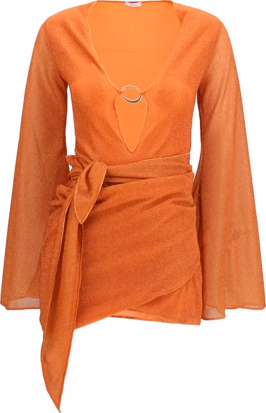 Oséree Orange Polyamide Casual Dress