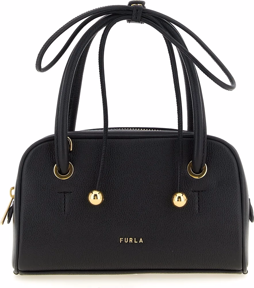 Furla Black Calfskin Handbag