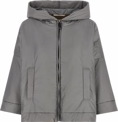 Gray Polyester Shell Jacket