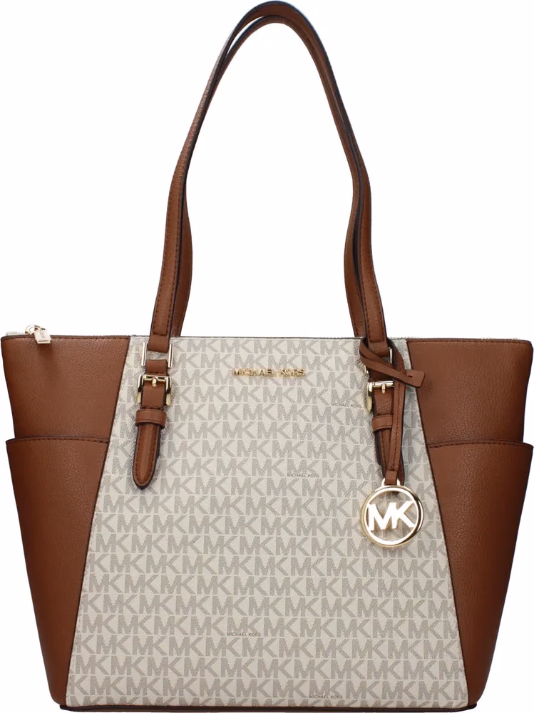 Michael Kors Beige Leather Shoulder Bag