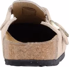 Birkenstock Beige Suede Leather Clogs