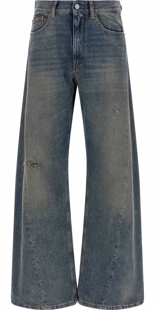 MM6 Maison Margiela Blue Cotton Jeans Denim