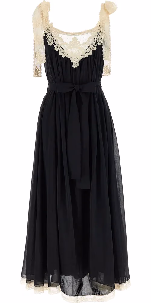 Zimmermann Bicolor Cotton Long Dress